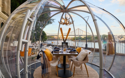 Clicquot in the Snow Igloo Dining