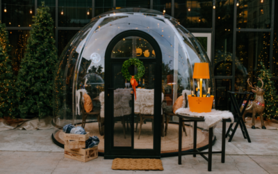 Clicquot in the Snow Igloo Dining